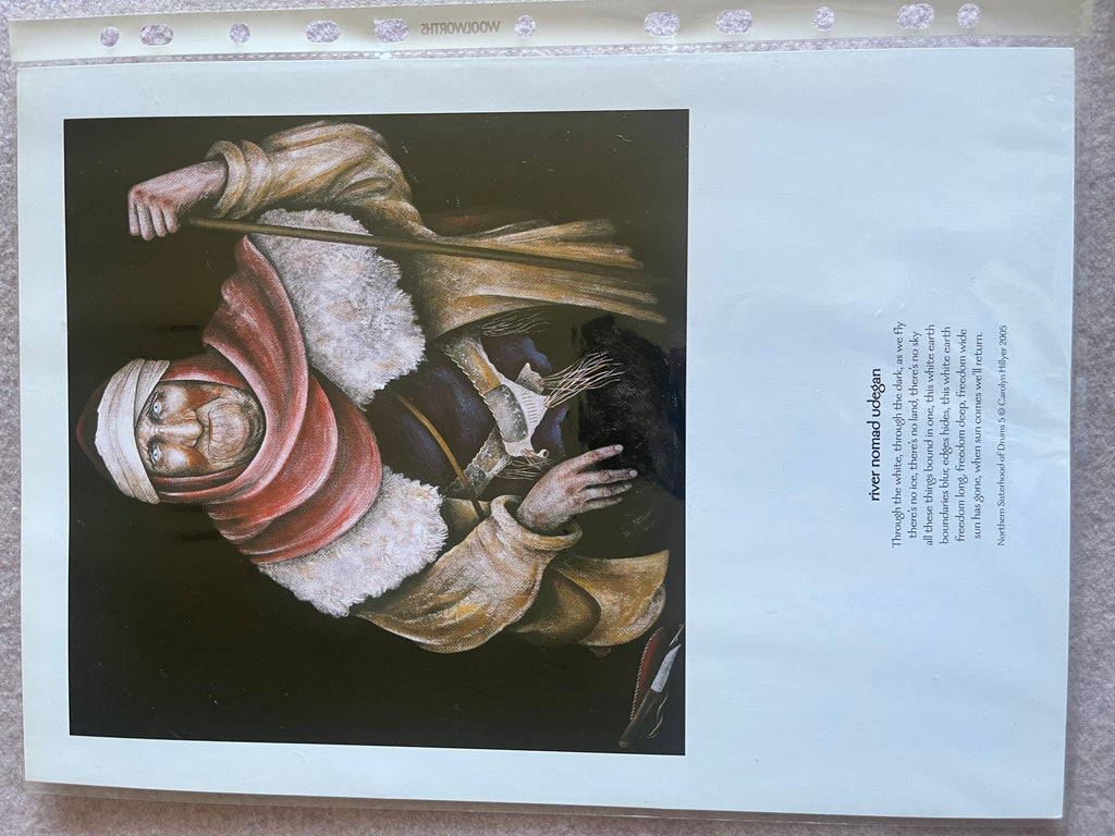 River Nomad Udegan A4 Print by Carolyn Hillyer with Poem