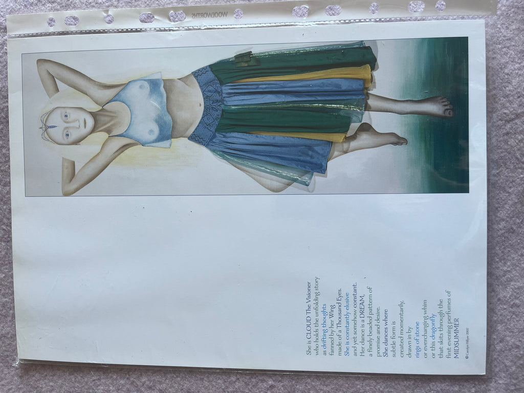 Cloud The Visioner A4 Print by Carolyn Hillyer with Poem