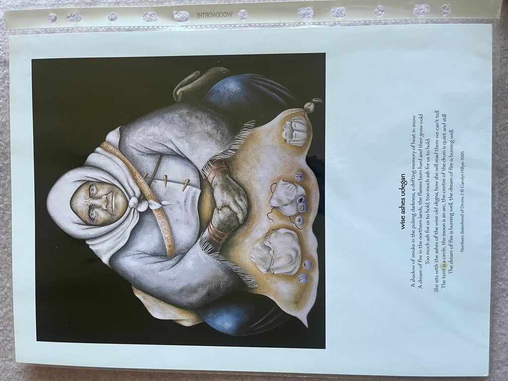 Wise Ashes Udegan A4 Print By Carolyn Hillyer with Poem