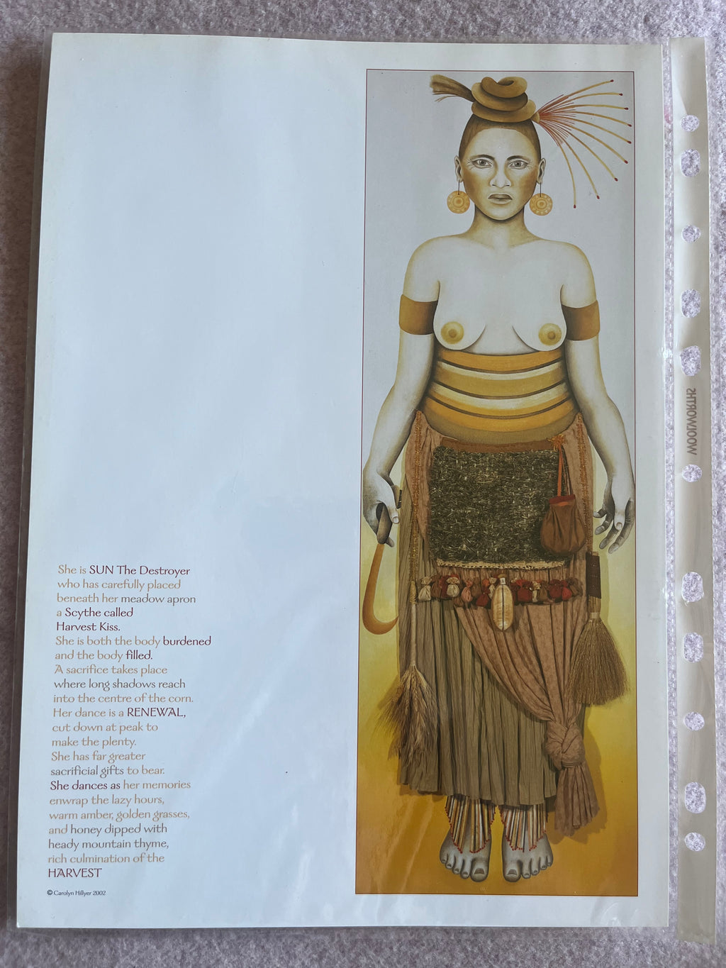 Sun The Destroyer A4 Print By Carolyn Hillyer with Poem